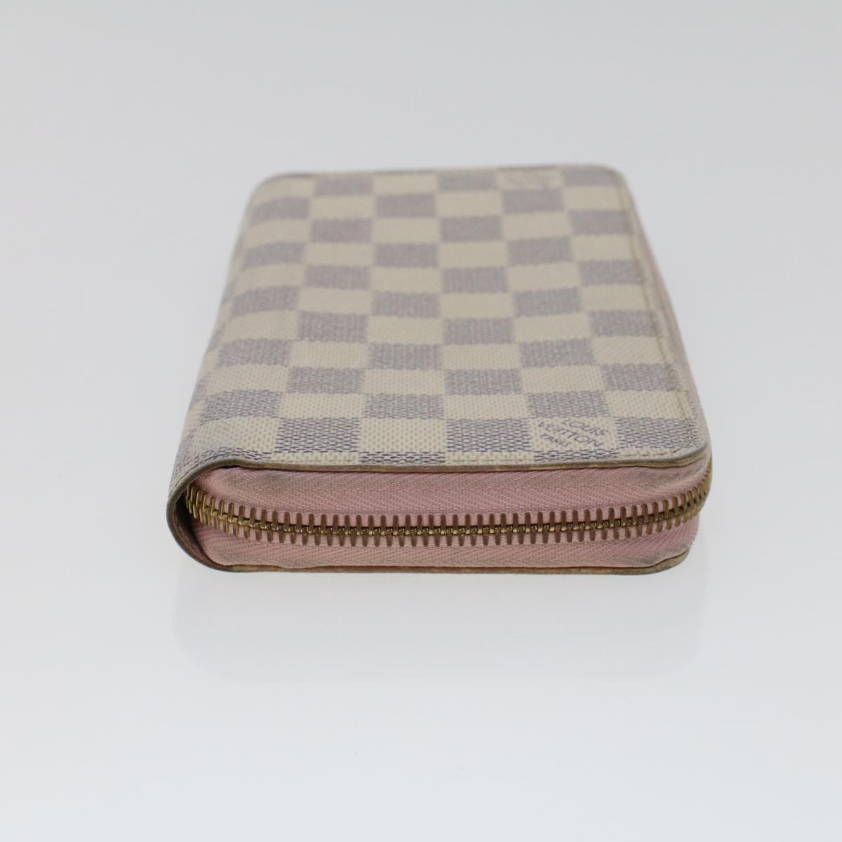 LOUIS VUITTON Damier Azur Zippy Wallet Long Wallet N63503 LV Auth 43342