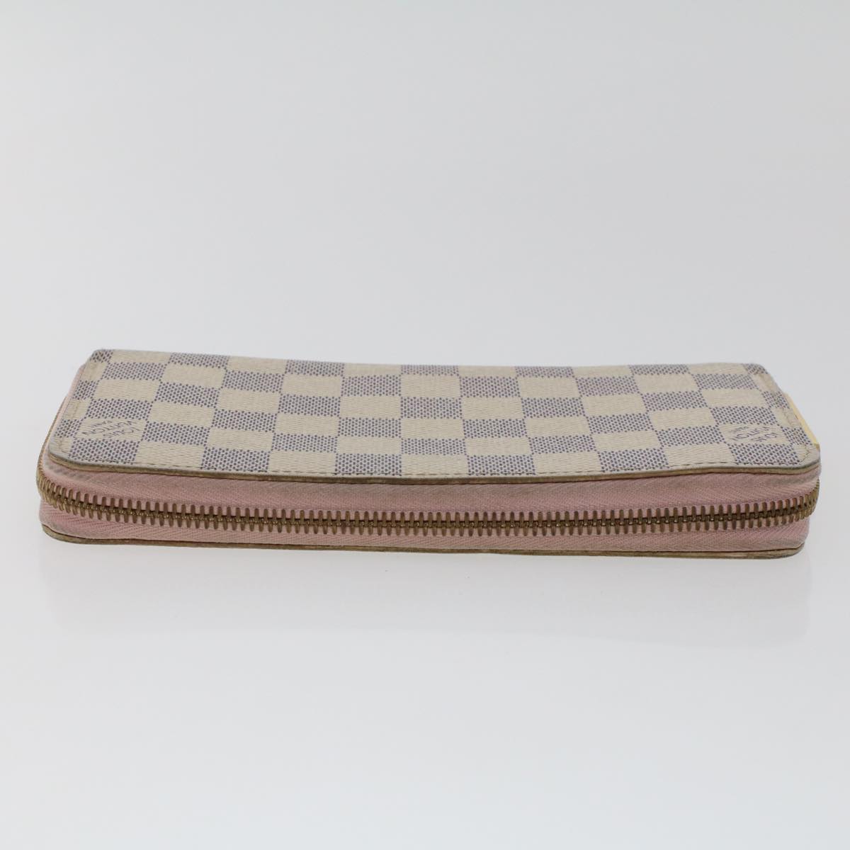 LOUIS VUITTON Damier Azur Zippy Wallet Long Wallet N63503 LV Auth 43342