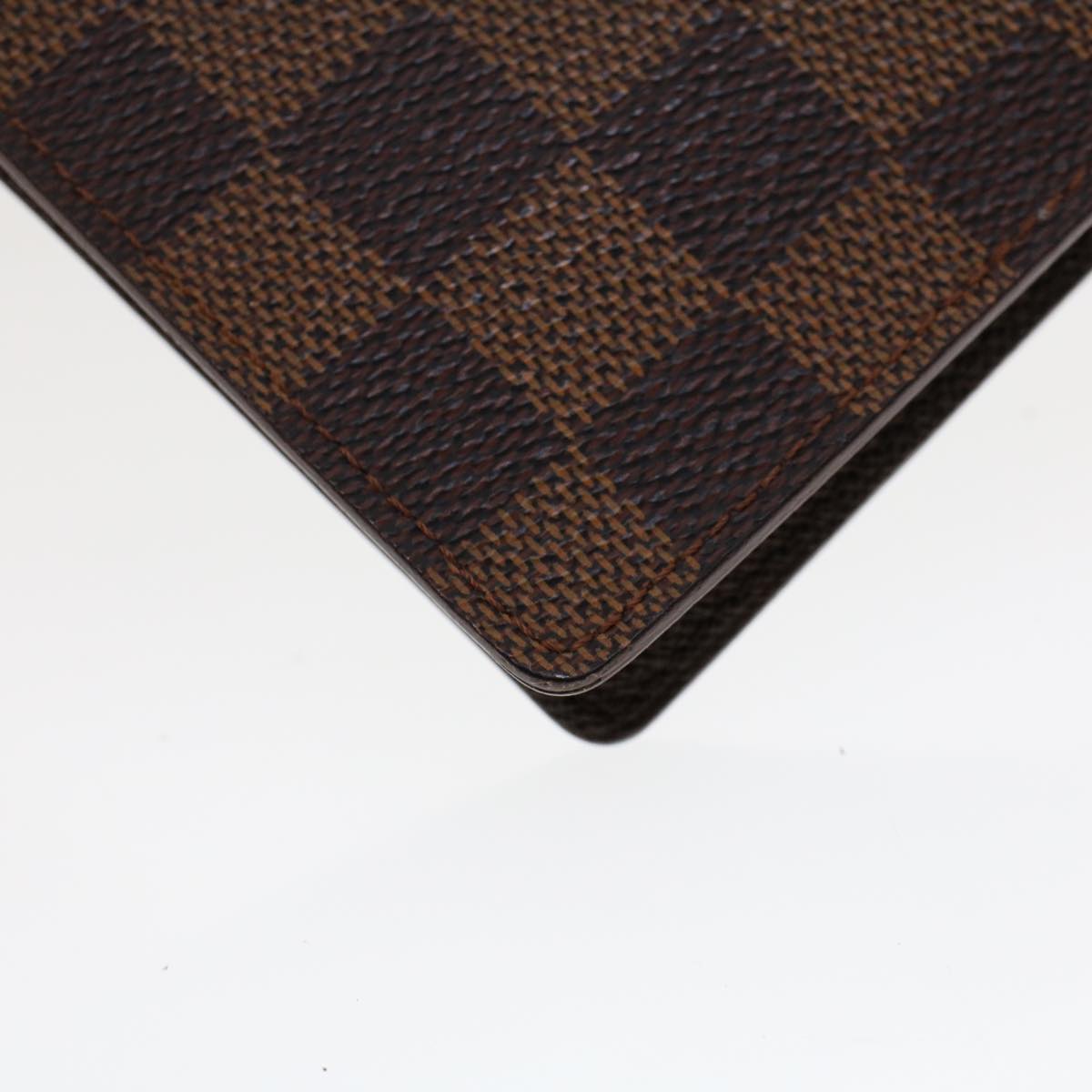 LOUIS VUITTON Damier Ebene Porte Valeurs Cartes Credit Billfold N61823 LV 43343