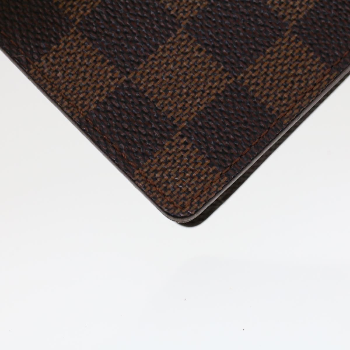 LOUIS VUITTON Damier Ebene Porte Valeurs Cartes Credit Billfold N61823 LV 43343