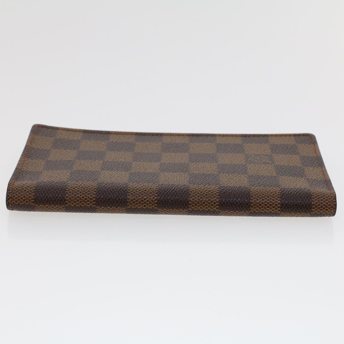 LOUIS VUITTON Damier Ebene Porte Valeurs Cartes Credit Billfold N61823 LV 43343