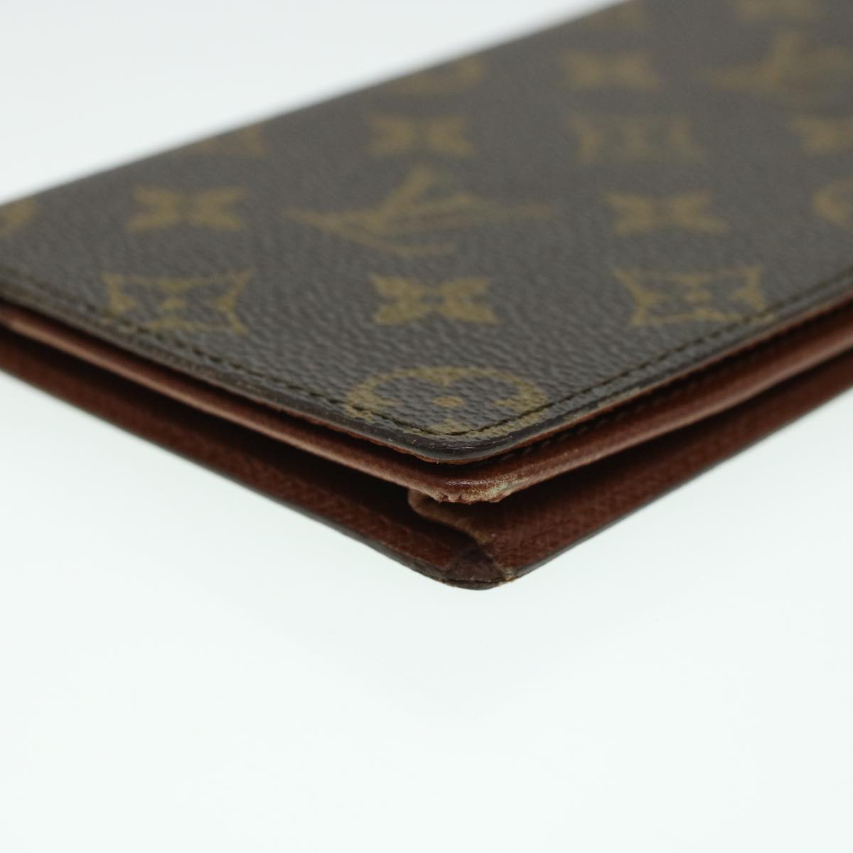 LOUIS VUITTON Monogram Porte Cartes Credit Yen Billfold Wallet M60825 LV 43347