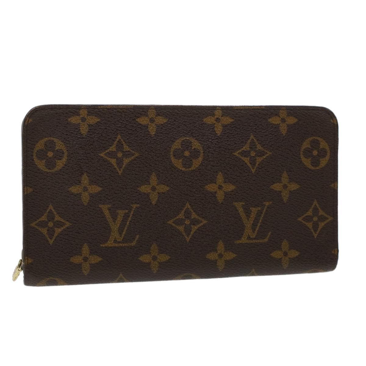 LOUIS VUITTON Monogram Porte Monnaie Zip Long Wallet M61727 LV Auth 43353