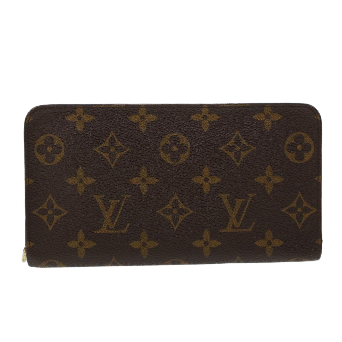 LOUIS VUITTON Monogram Porte Monnaie Zip Long Wallet M61727 LV Auth 43353