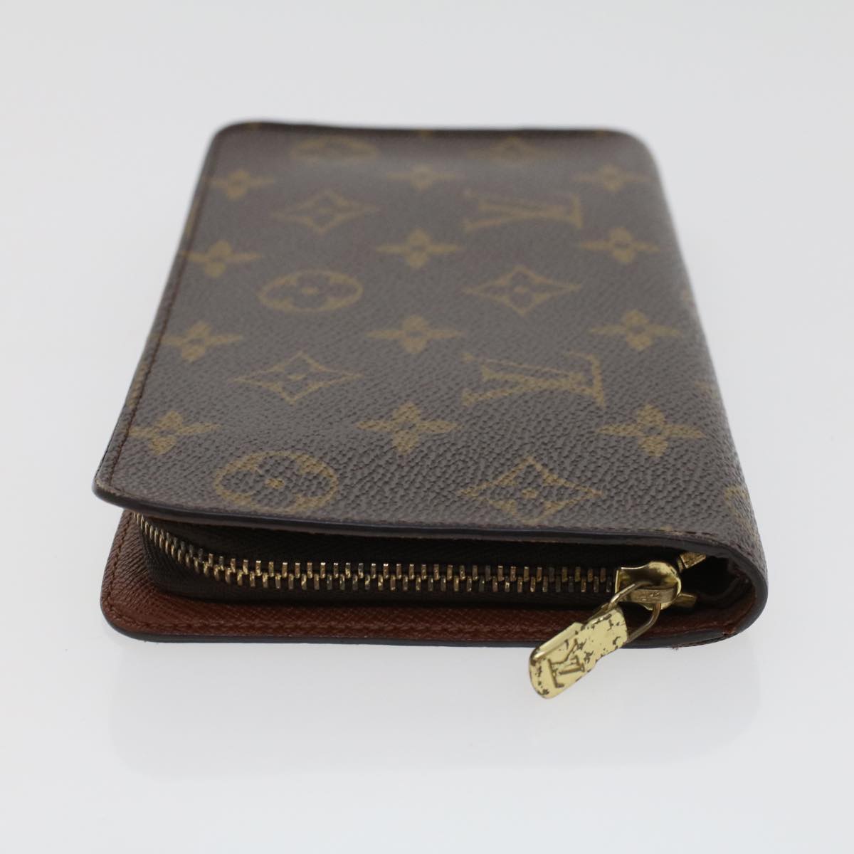 LOUIS VUITTON Monogram Porte Monnaie Zip Long Wallet M61727 LV Auth 43353