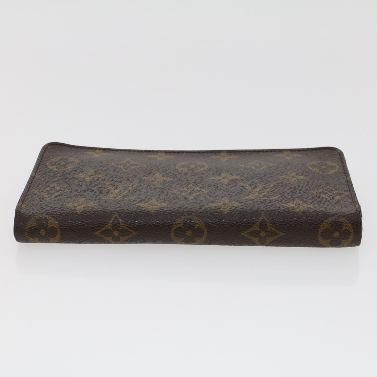 LOUIS VUITTON Monogram Porte Monnaie Zip Long Wallet M61727 LV Auth 43353