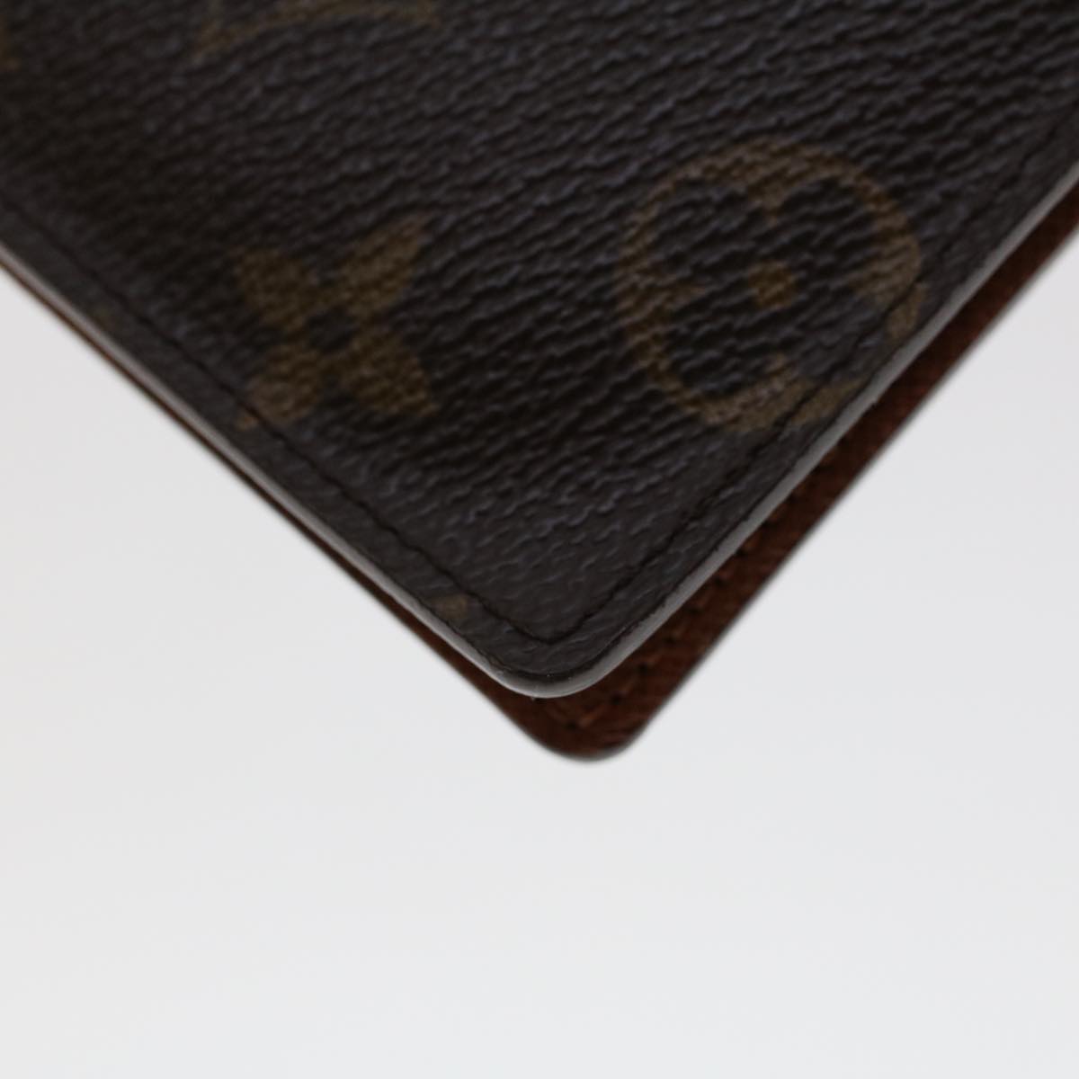 LOUIS VUITTON Monogram Porte Valeurs Cartes Credit Wallet M61823 LV Auth 43359