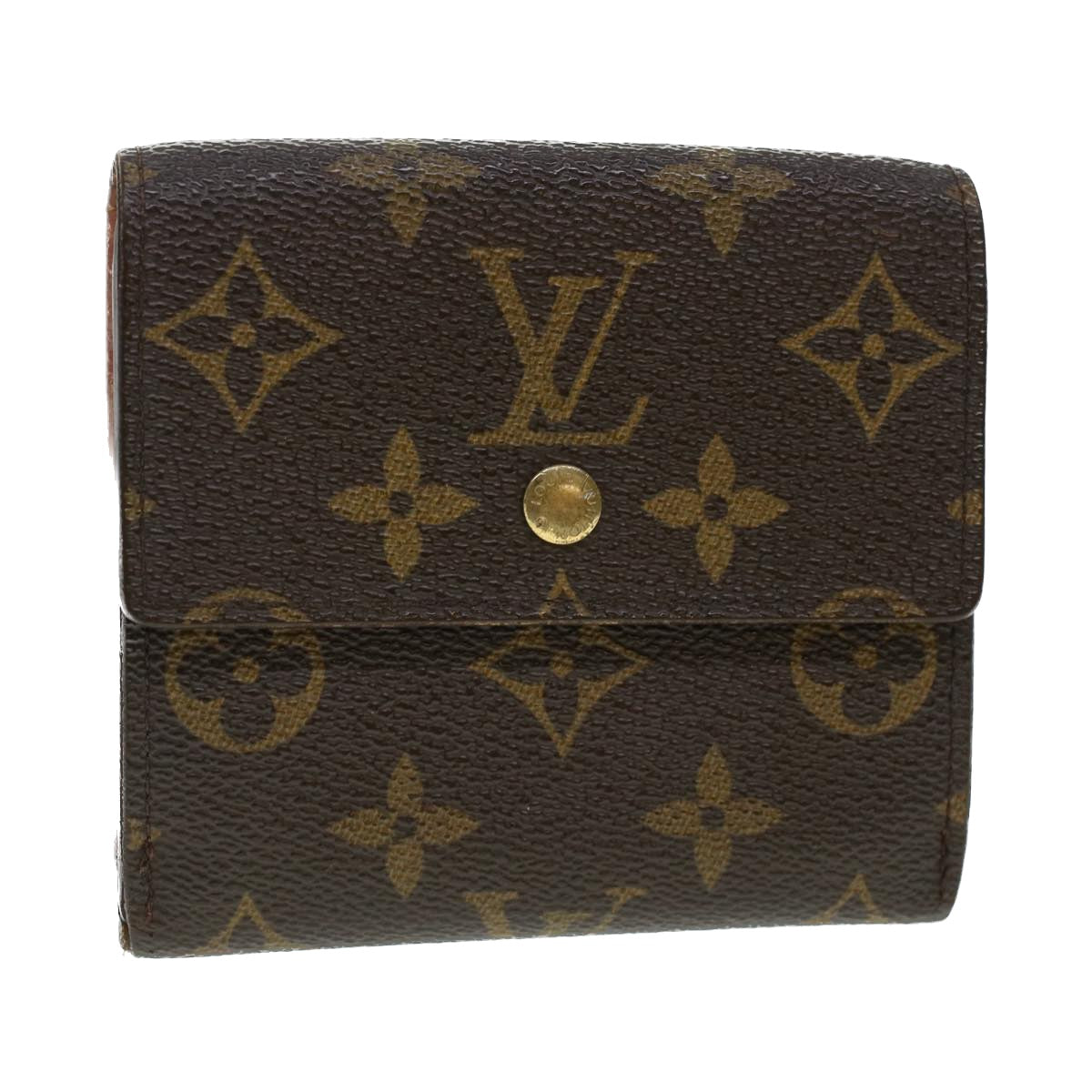 LOUIS VUITTON Monogram Porte Monnaie Bier Cartes Crdit Wallet M61652 Auth 43366