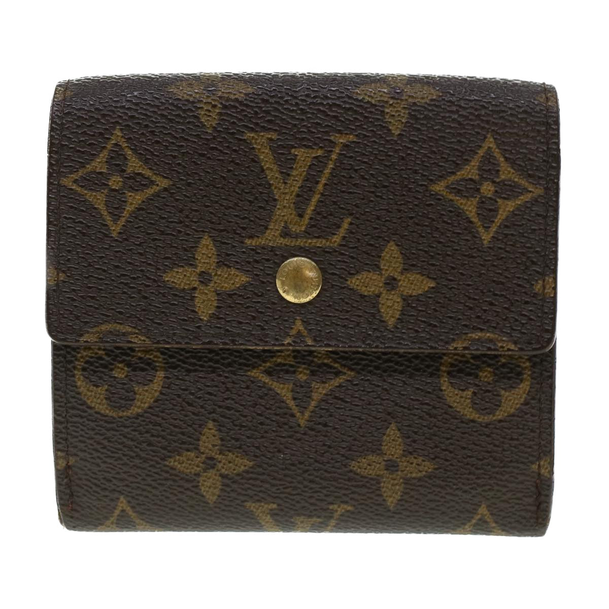 LOUIS VUITTON Monogram Porte Monnaie Bier Cartes Crdit Wallet M61652 Auth 43366