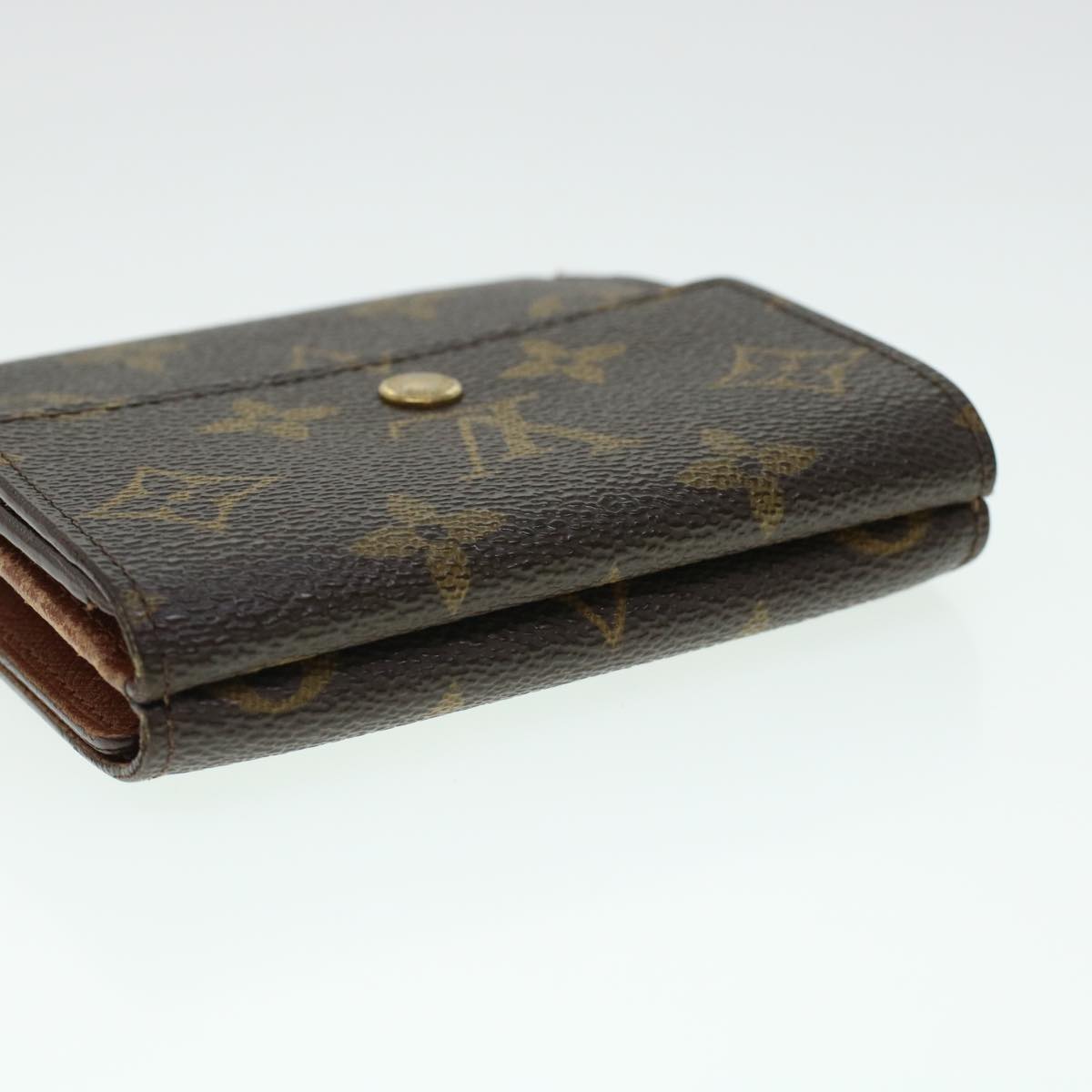 LOUIS VUITTON Monogram Porte Monnaie Bier Cartes Crdit Wallet M61652 Auth 43366