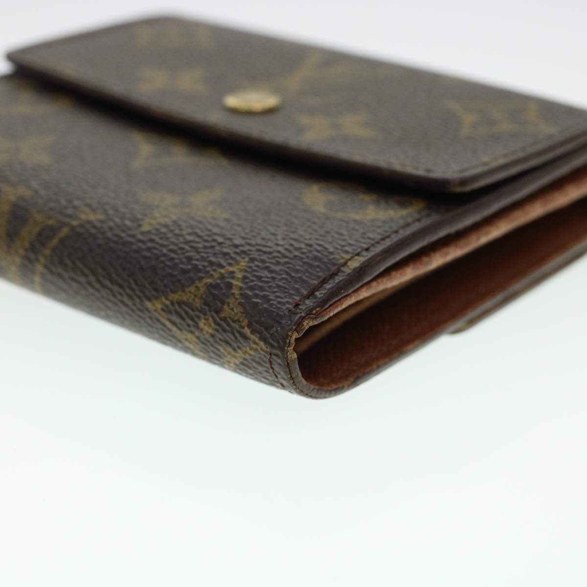 LOUIS VUITTON Monogram Porte Monnaie Bier Cartes Crdit Wallet M61652 Auth 43366