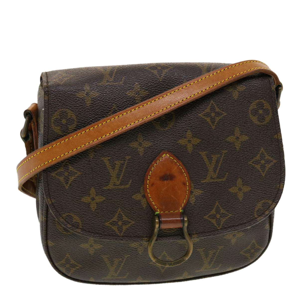 LOUIS VUITTON Monogram Saint Cloud MM Shoulder Bag M51243 LV Auth 43383