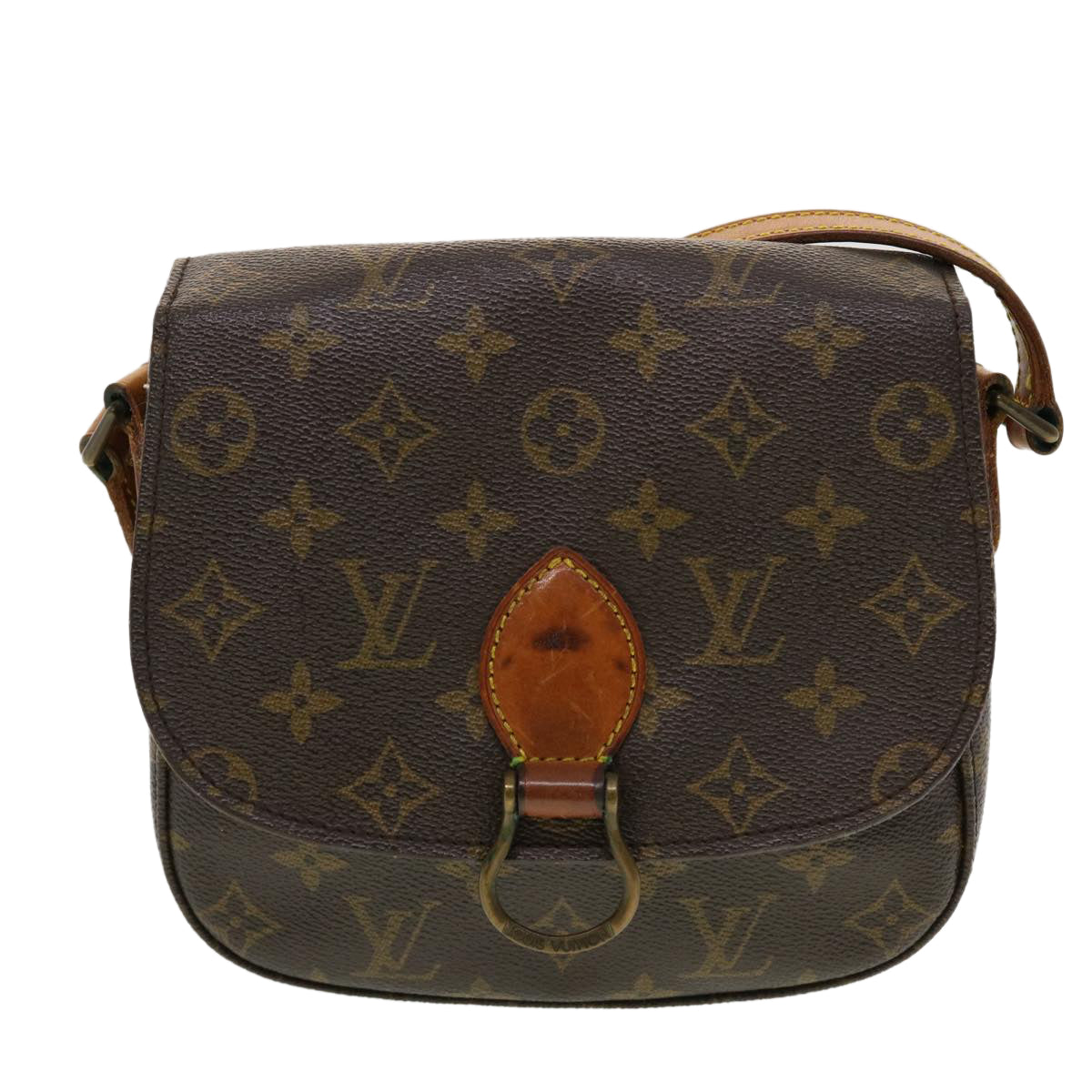 LOUIS VUITTON Monogram Saint Cloud MM Shoulder Bag M51243 LV Auth 43383