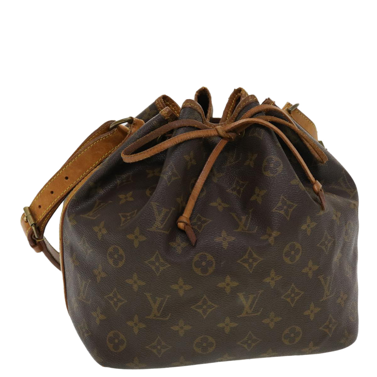 LOUIS VUITTON Monogram Petit Noe Shoulder Bag M42226 LV Auth 43387