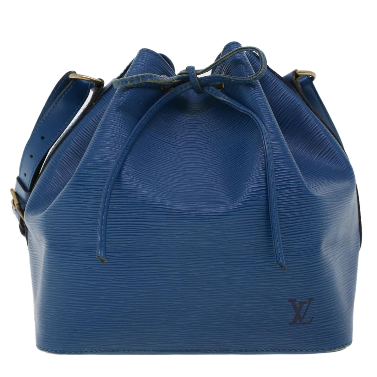 LOUIS VUITTON Epi Petit Noe Shoulder Bag Blue M44105 LV Auth 43406