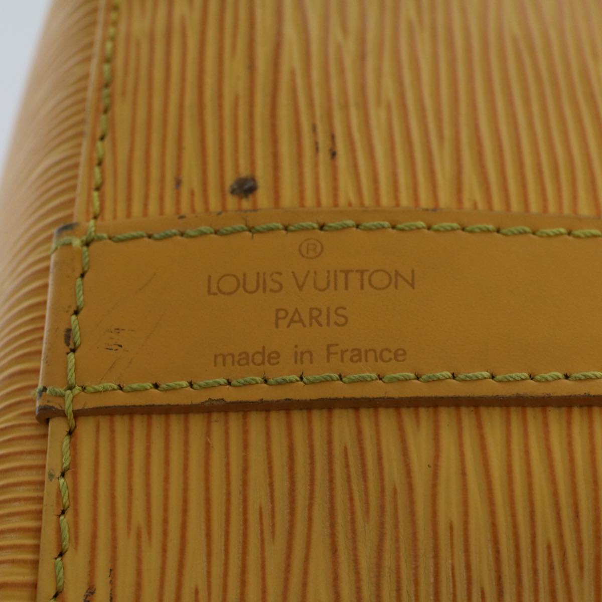 LOUIS VUITTON Epi Petit Noe Shoulder Bag Tassili Yellow M44109 LV Auth 43407