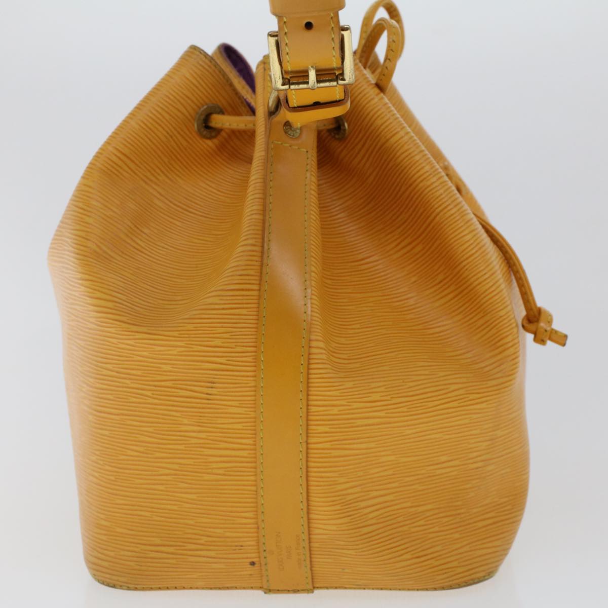 LOUIS VUITTON Epi Petit Noe Shoulder Bag Tassili Yellow M44109 LV Auth 43407