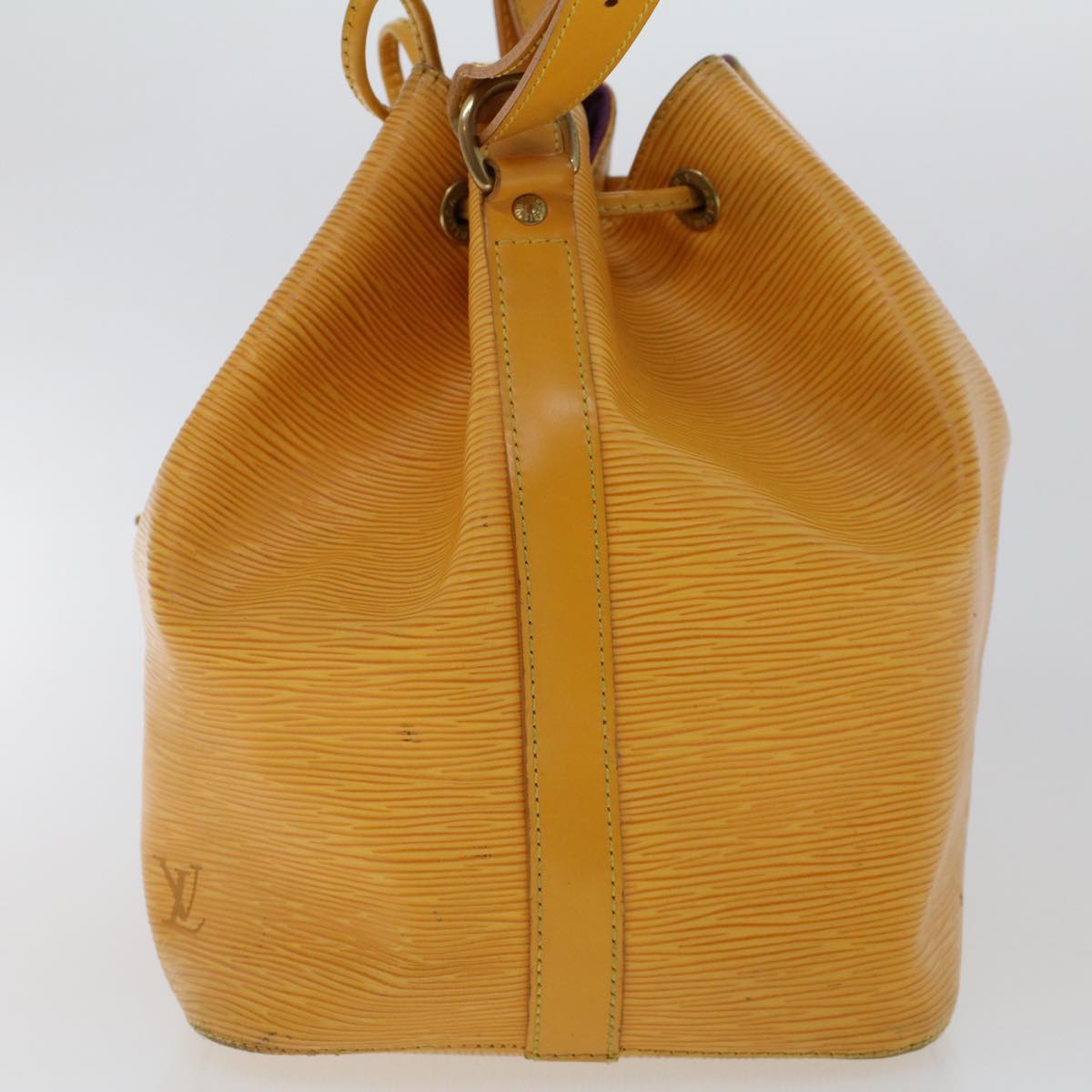 LOUIS VUITTON Epi Petit Noe Shoulder Bag Tassili Yellow M44109 LV Auth 43407