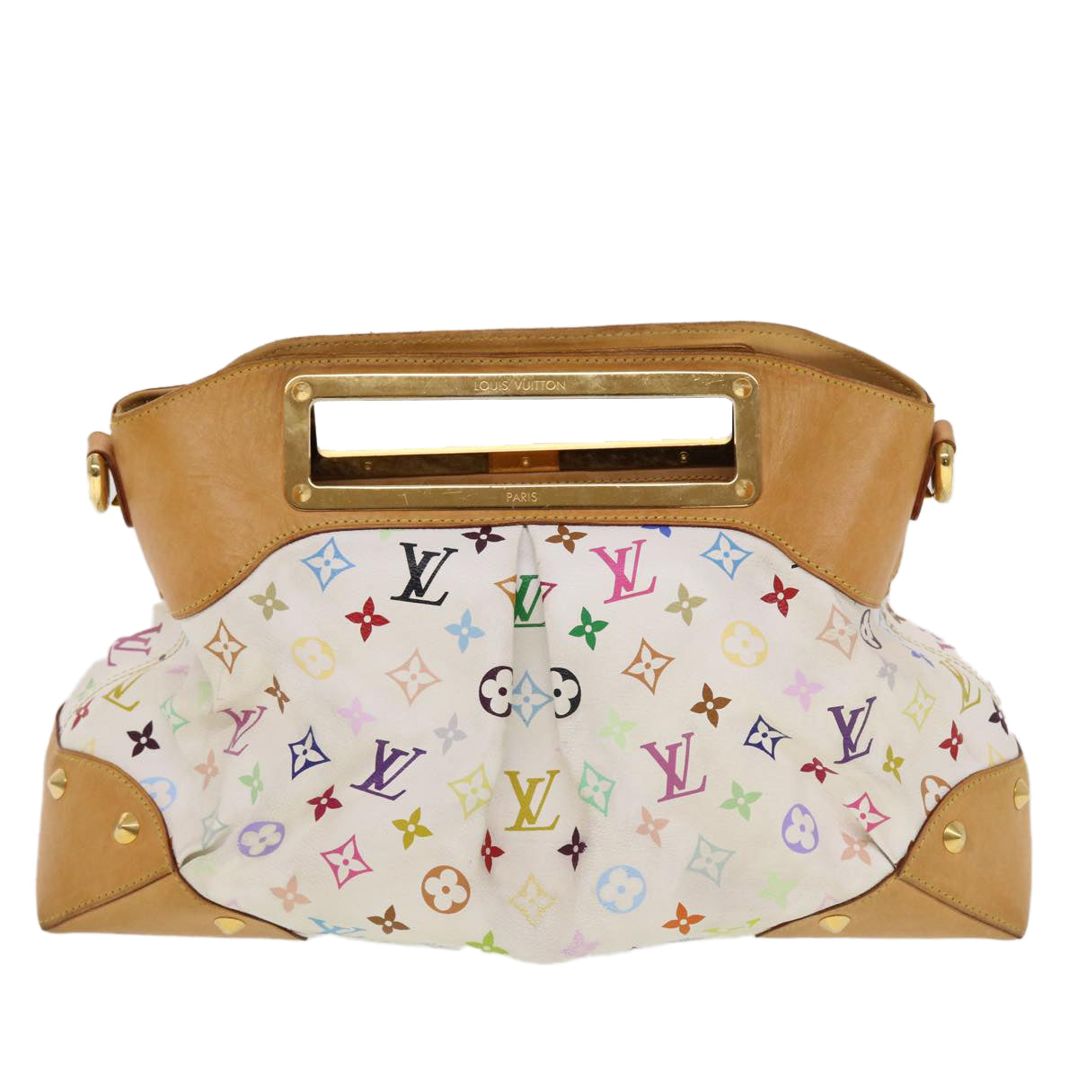 LOUIS VUITTON Monogram Multicolor Judy GM Shoulder Bag White M40253 Auth 43449 - 0