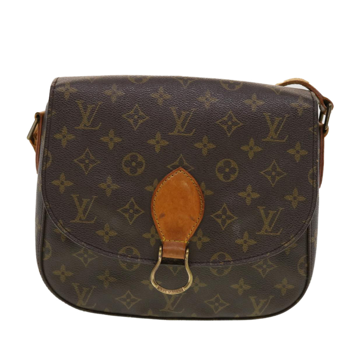 LOUIS VUITTON Monogram Saint Cloud GM Shoulder Bag M51242 LV Auth 43455