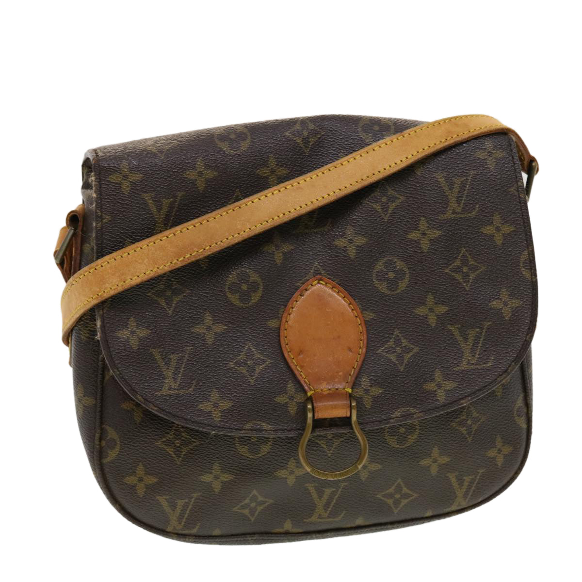 LOUIS VUITTON Monogram Saint Cloud GM Shoulder Bag M51242 LV Auth 43456