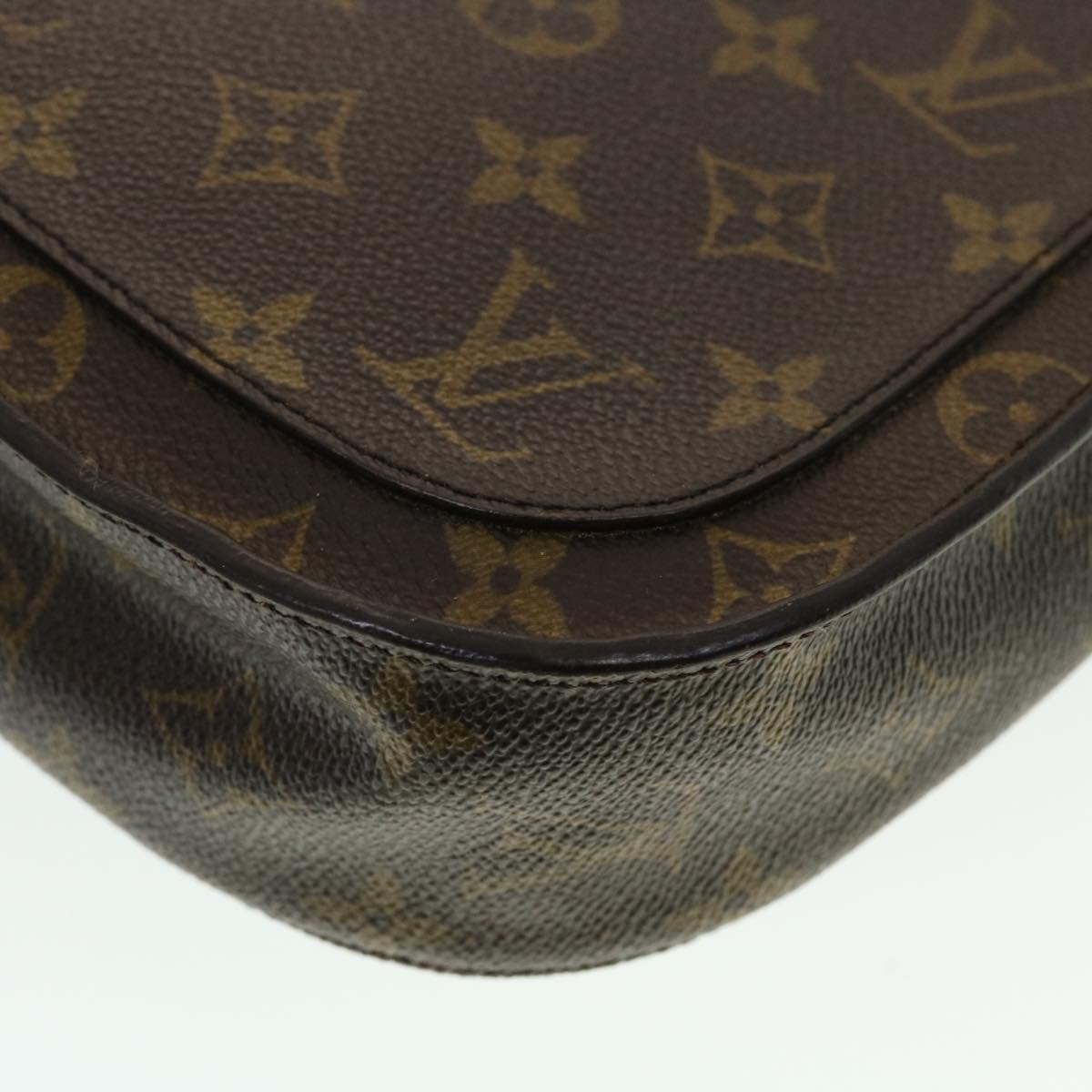 LOUIS VUITTON Monogram Saint Cloud GM Shoulder Bag M51242 LV Auth 43456