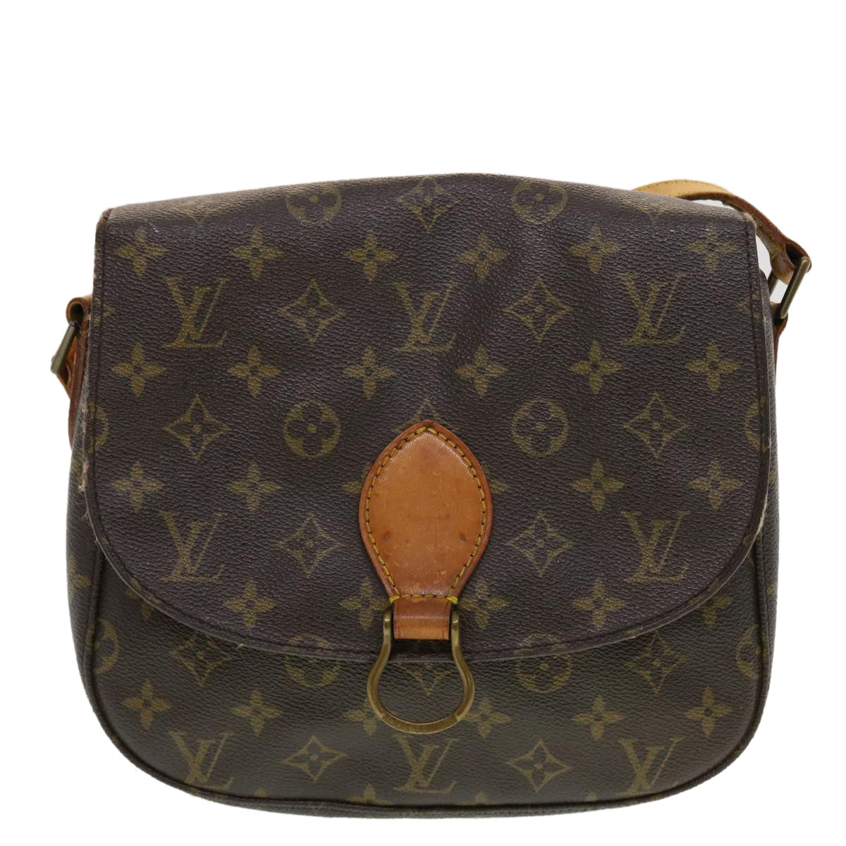 LOUIS VUITTON Monogram Saint Cloud GM Shoulder Bag M51242 LV Auth 43456