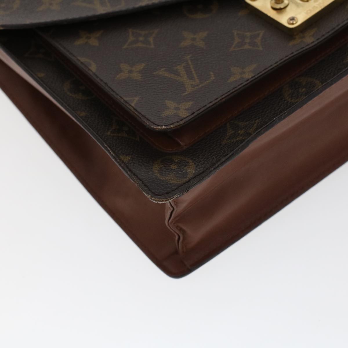 LOUIS VUITTON Monogram Monceau 28 Hand Bag 2way M51185 LV Auth 43482