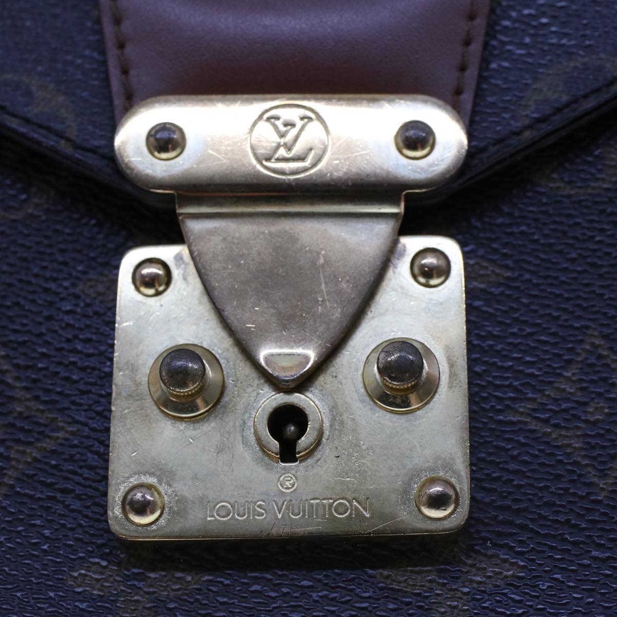 LOUIS VUITTON Monogram Monceau 28 Hand Bag 2way M51185 LV Auth 43482