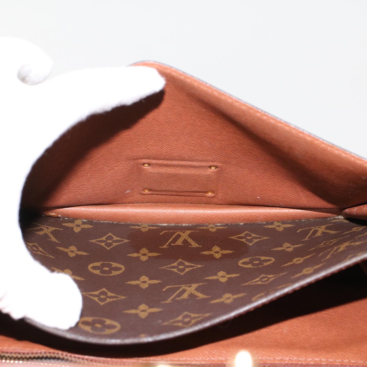 LOUIS VUITTON Monogram Monceau 28 Hand Bag 2way M51185 LV Auth 43482