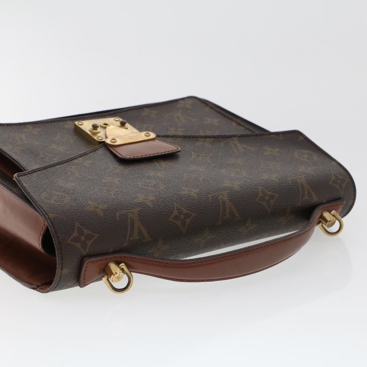 LOUIS VUITTON Monogram Monceau 28 Hand Bag 2way M51185 LV Auth 43482