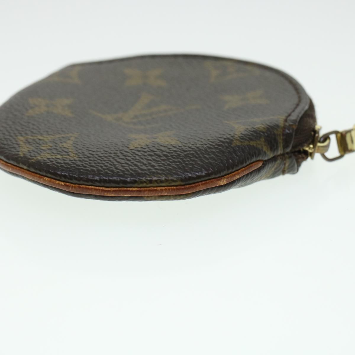 LOUIS VUITTON Monogram Porte Monnaie Round Coin Purse M61926 LV Auth 43547