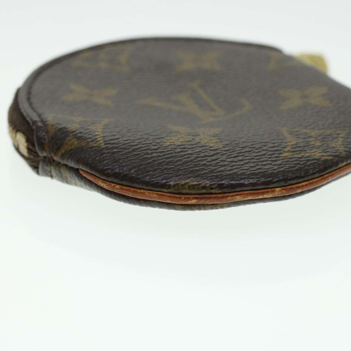 LOUIS VUITTON Monogram Porte Monnaie Round Coin Purse M61926 LV Auth 43547