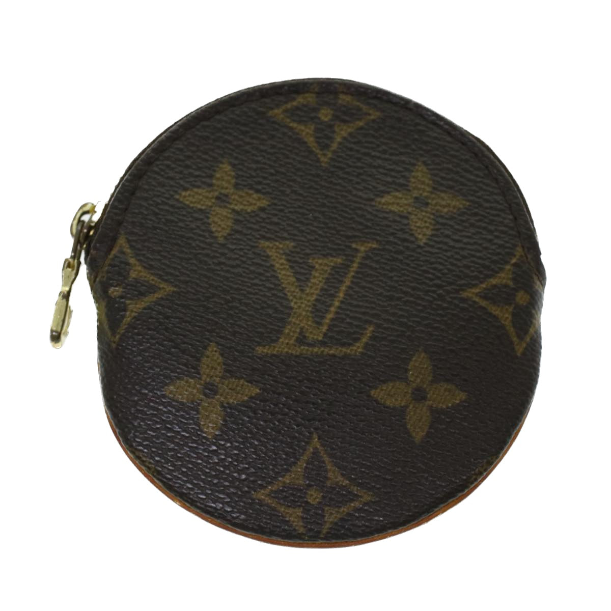 LOUIS VUITTON Monogram Porte Monnaie Round Coin Purse M61926 LV Auth 43547