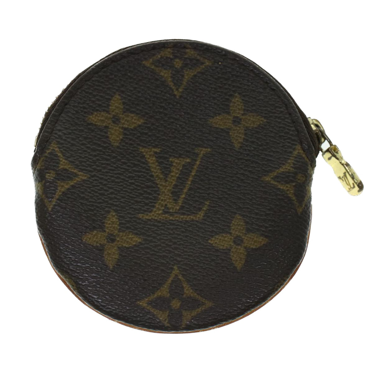 LOUIS VUITTON Monogram Porte Monnaie Round Coin Purse M61926 LV Auth 43547 - 0