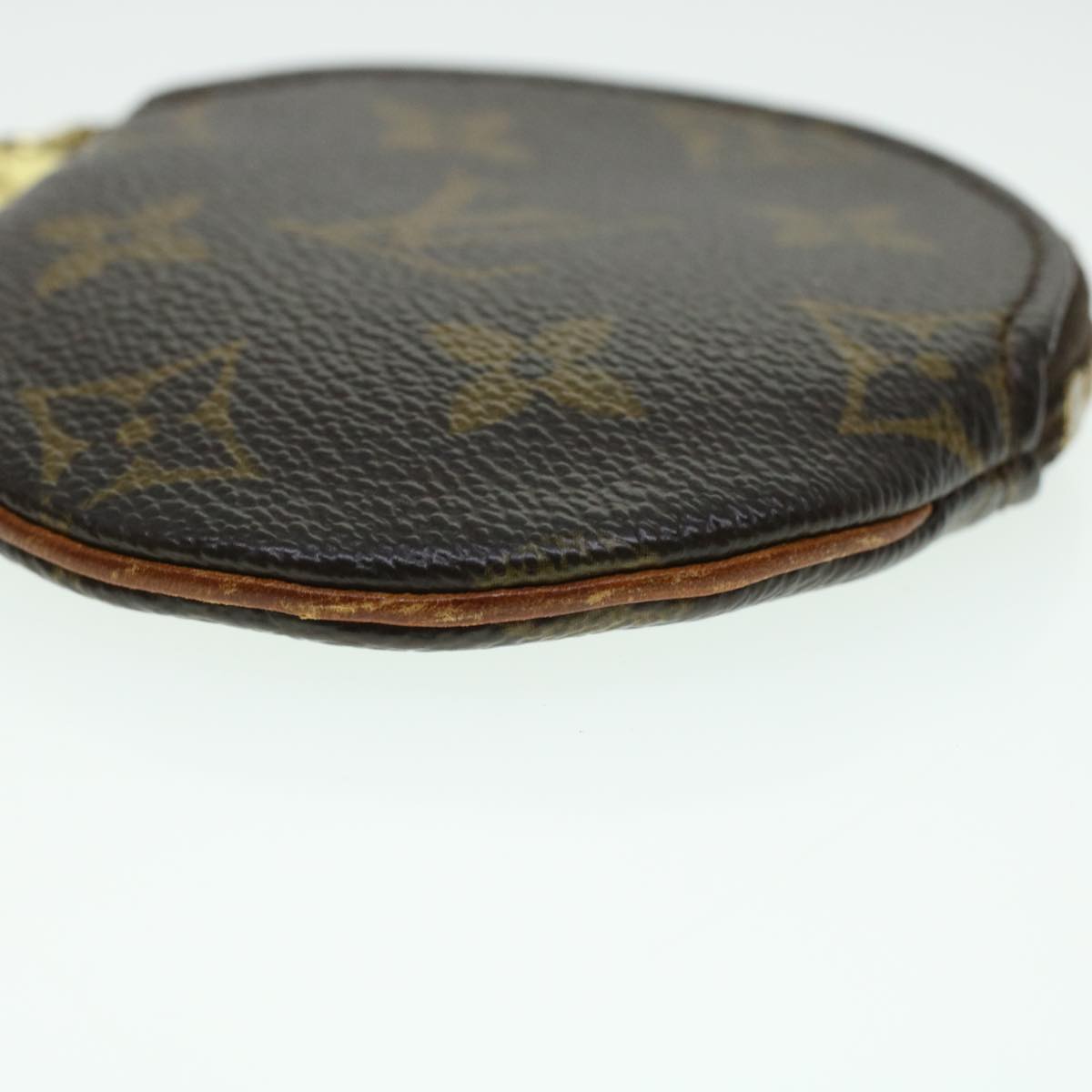 LOUIS VUITTON Monogram Porte Monnaie Round Coin Purse M61926 LV Auth 43547