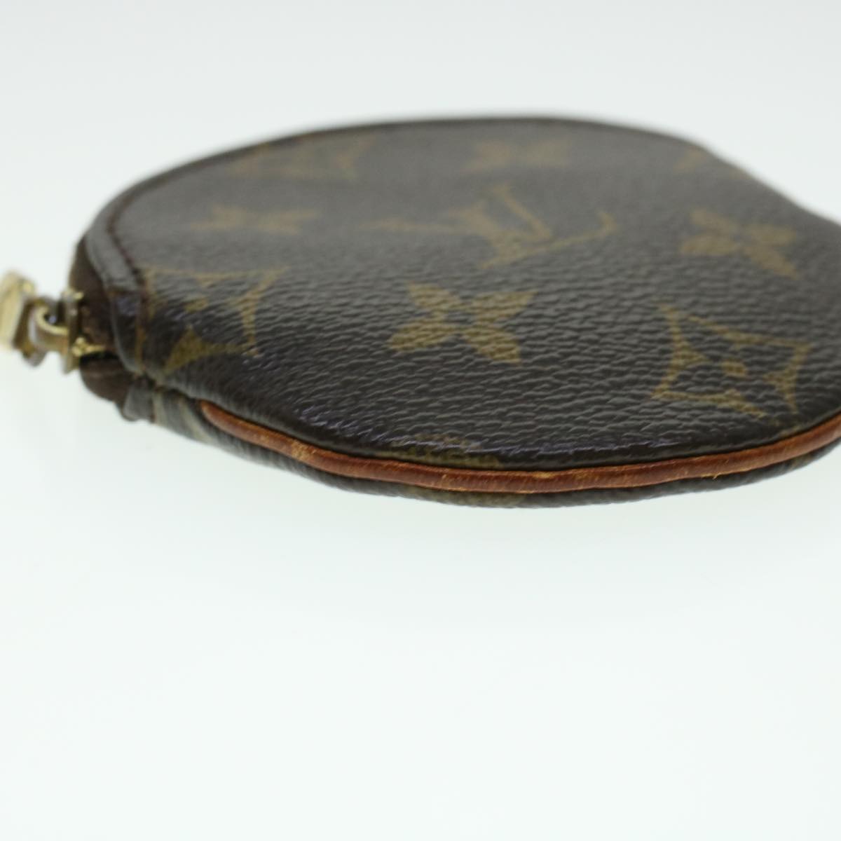 LOUIS VUITTON Monogram Porte Monnaie Round Coin Purse M61926 LV Auth 43547