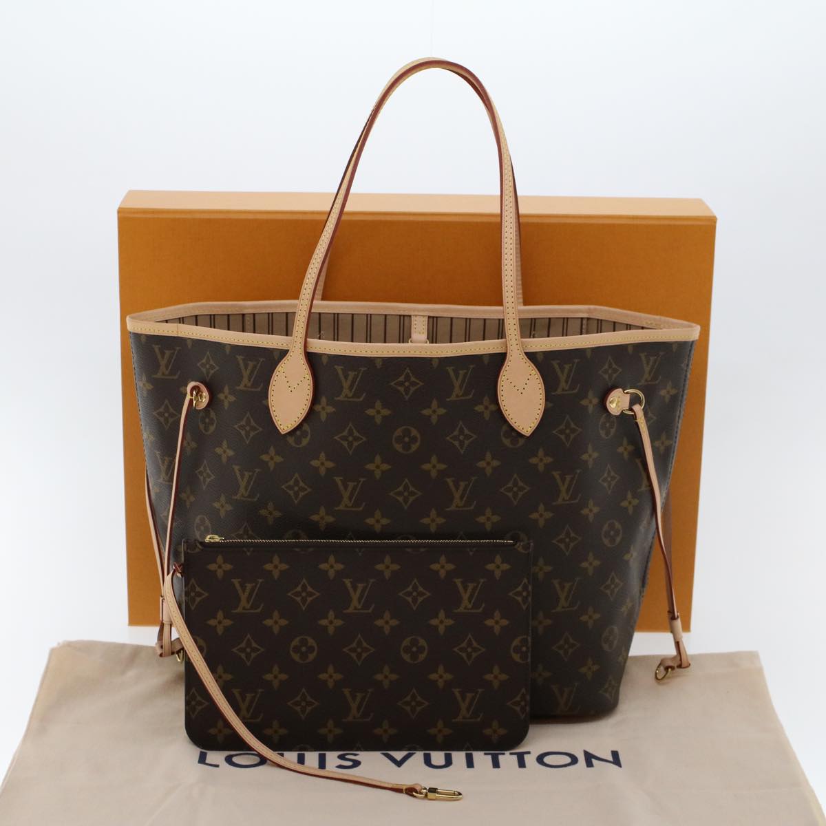 LOUIS VUITTON Monogram Neverfull MM Tote Bag M40156 LV Auth 43554A