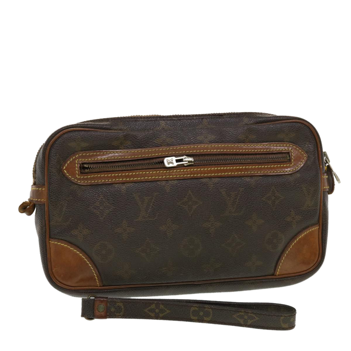 LOUIS VUITTON Monogram Marly Dragonne GM Clutch Bag Vintage M51825 LV Auth 43557