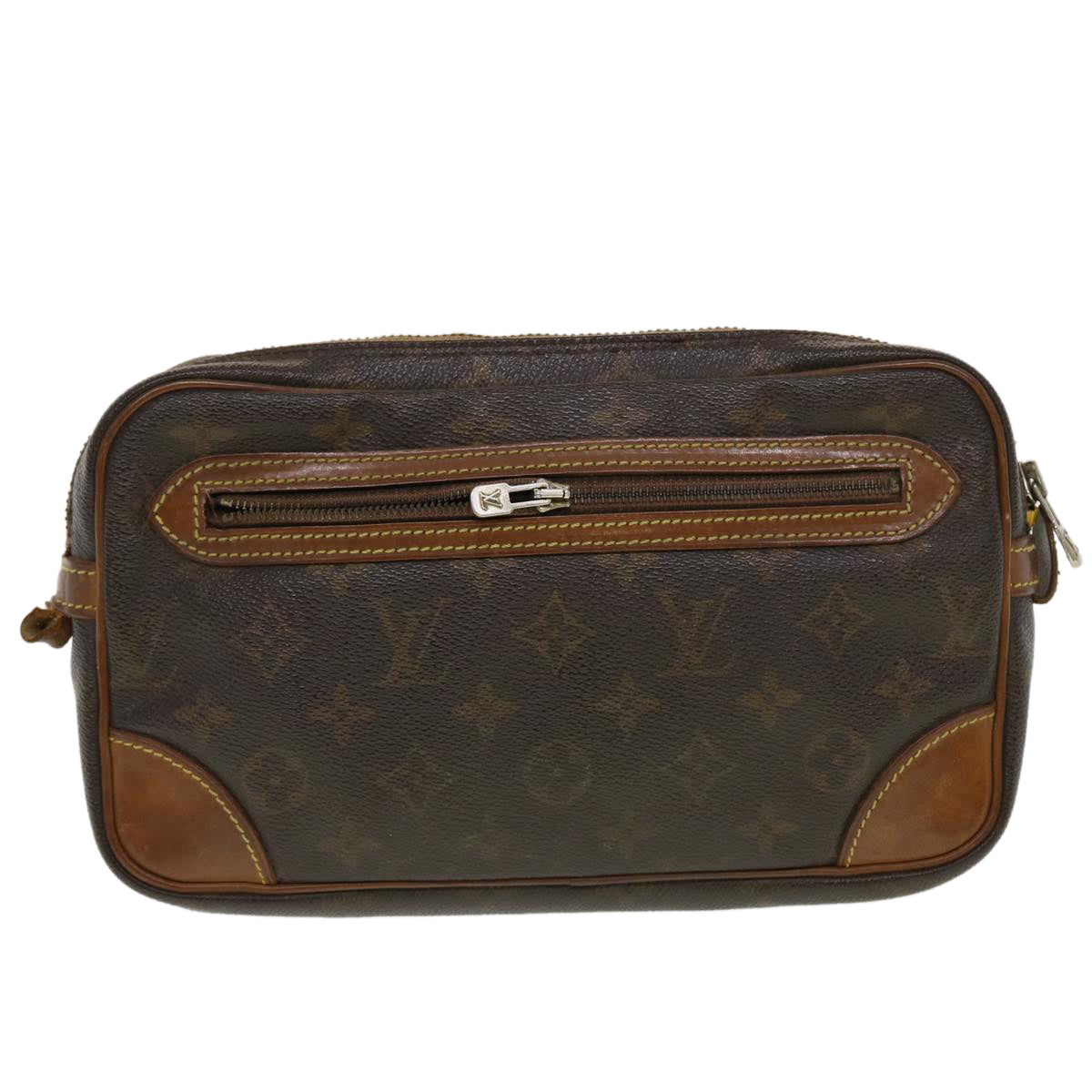 LOUIS VUITTON Monogram Marly Dragonne GM Clutch Bag Vintage M51825 LV Auth 43557