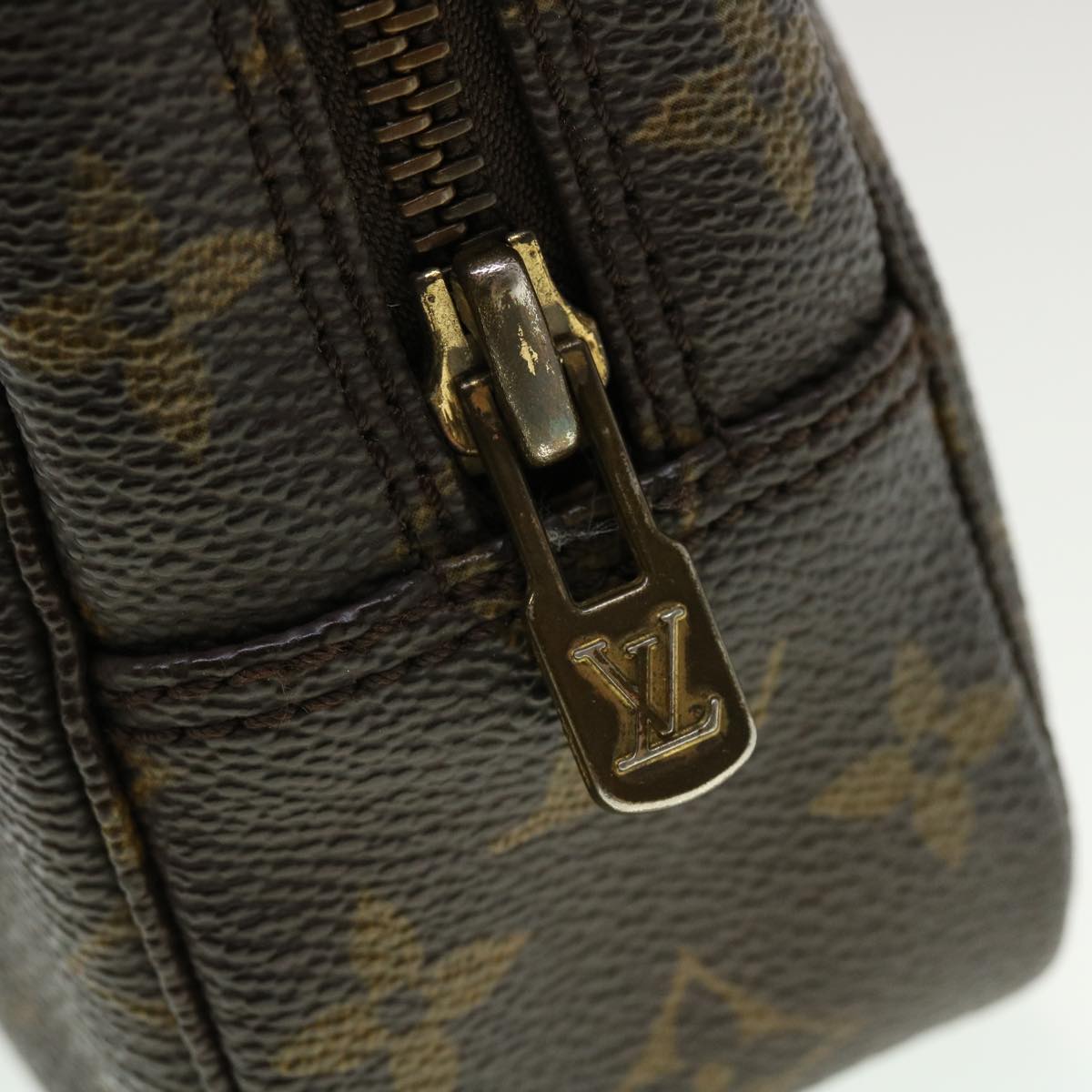 LOUIS VUITTON Monogram Trousse Toilette 23 Clutch Bag M47524 LV Auth 43560