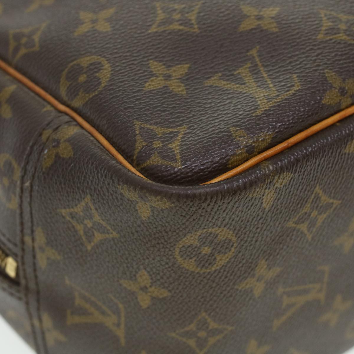 LOUIS VUITTON Monogram Deauville Hand Bag M47270 LV Auth 43593