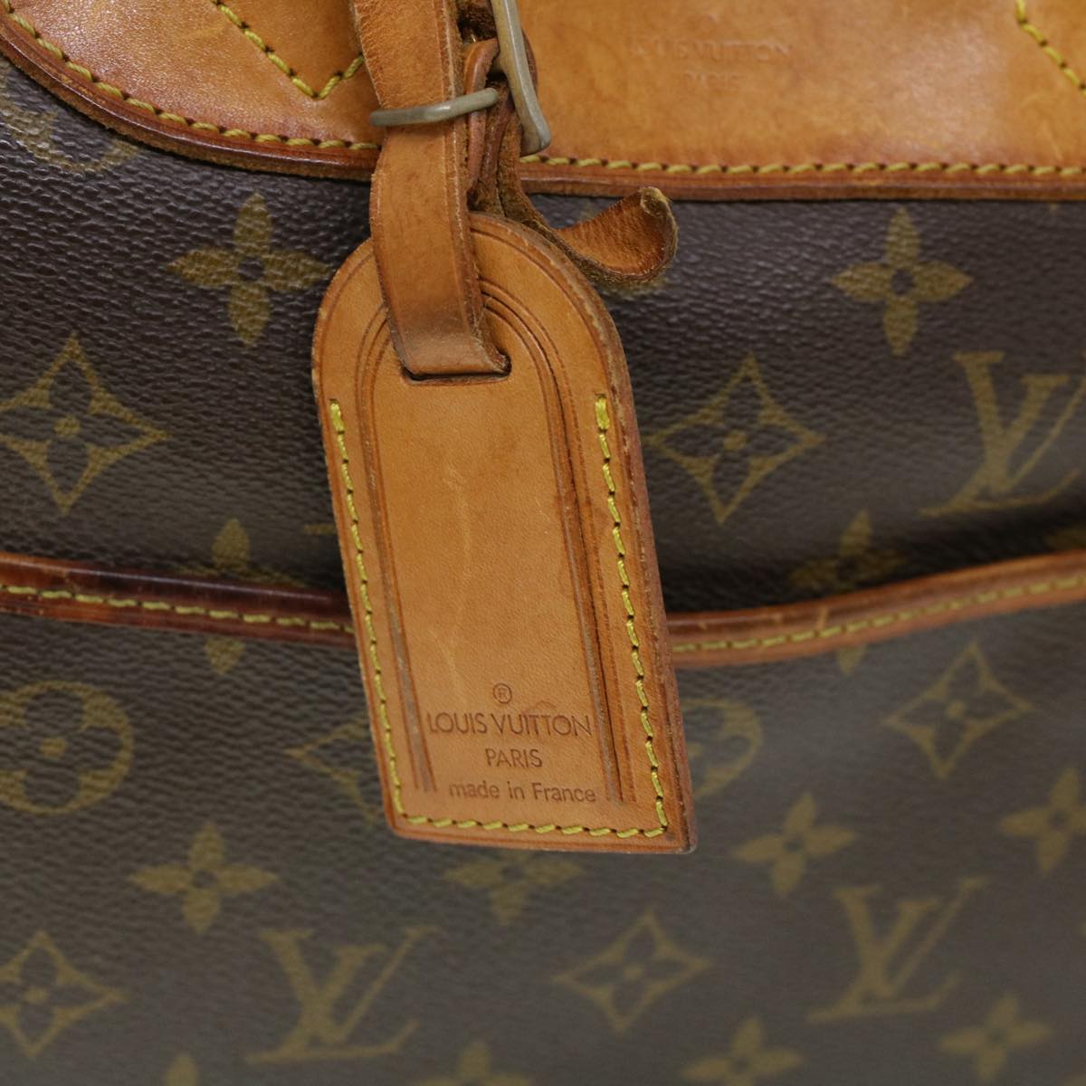 LOUIS VUITTON Monogram Deauville Hand Bag M47270 LV Auth 43593