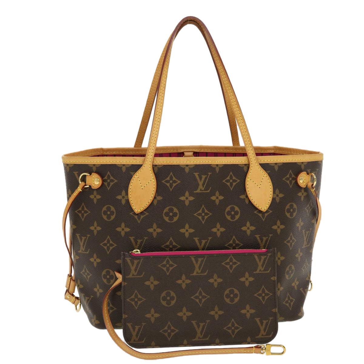 LOUIS VUITTON Monogram Neverfull PM Tote Bag M40155 LV Auth 43607