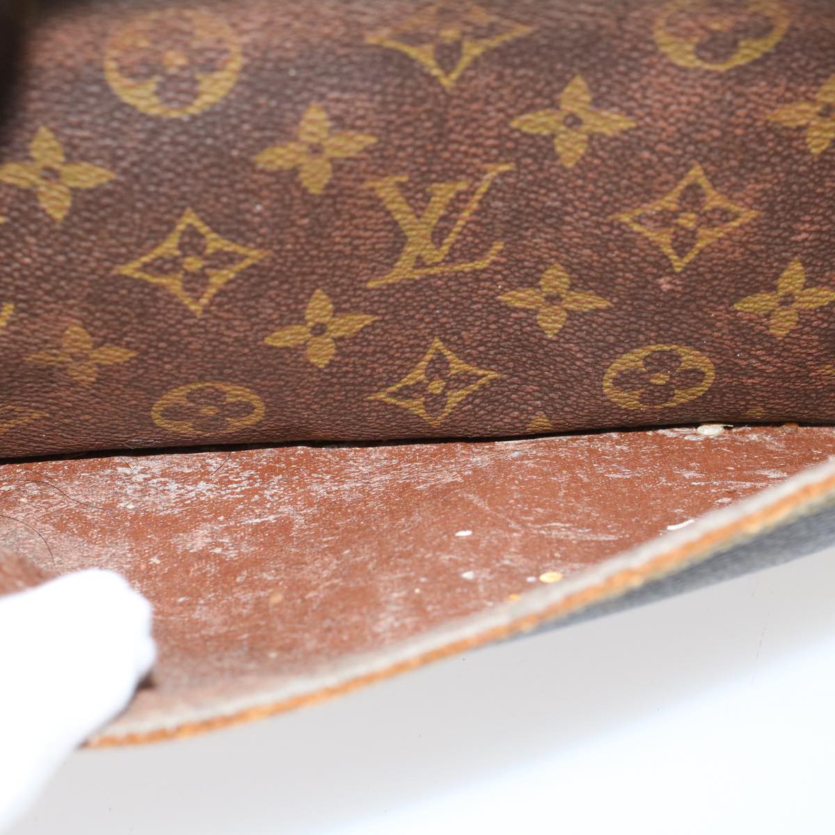 LOUIS VUITTON Monogram Compiegne 28 Clutch Bag M51845 LV Auth 43621