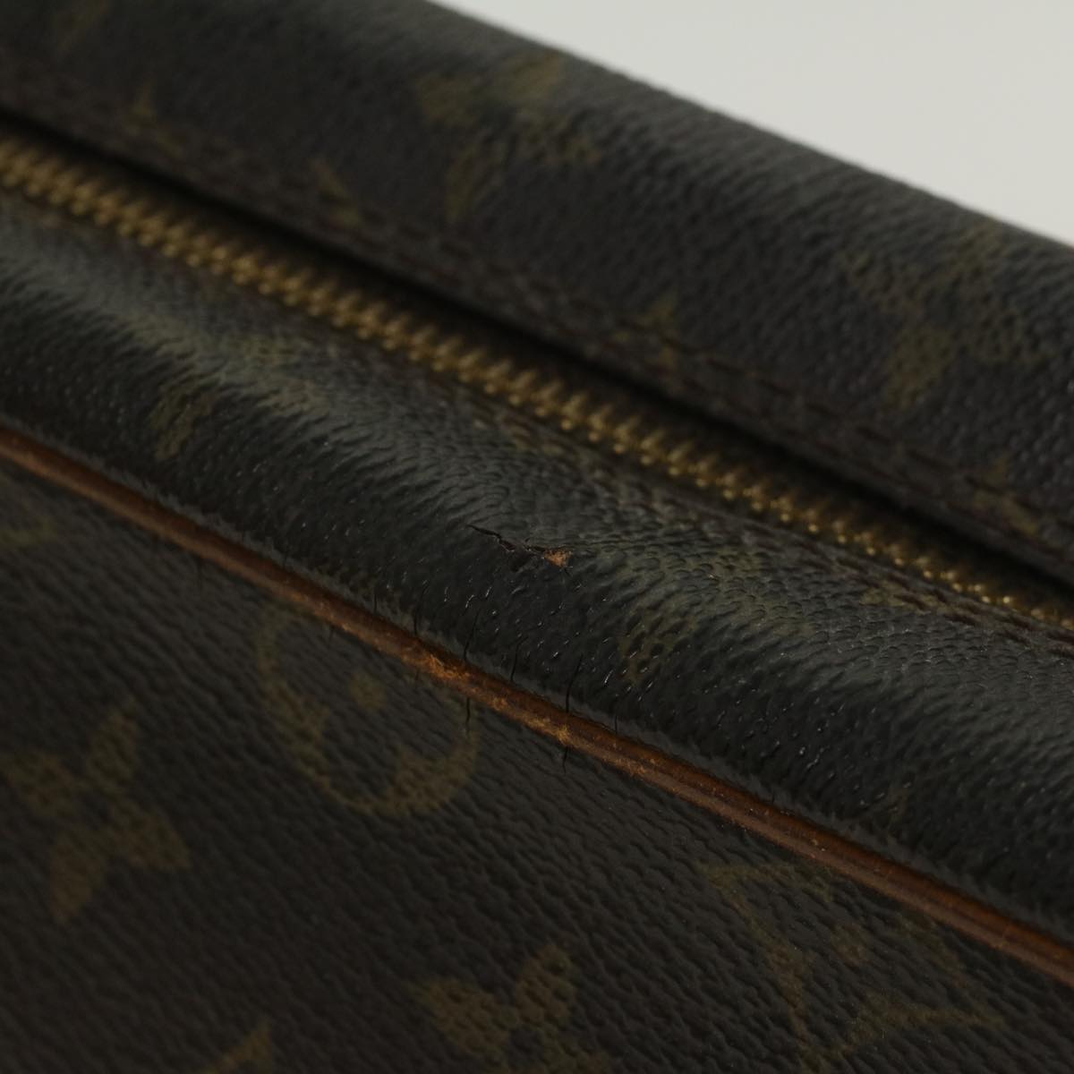 LOUIS VUITTON Monogram Compiegne 28 Clutch Bag M51845 LV Auth 43621