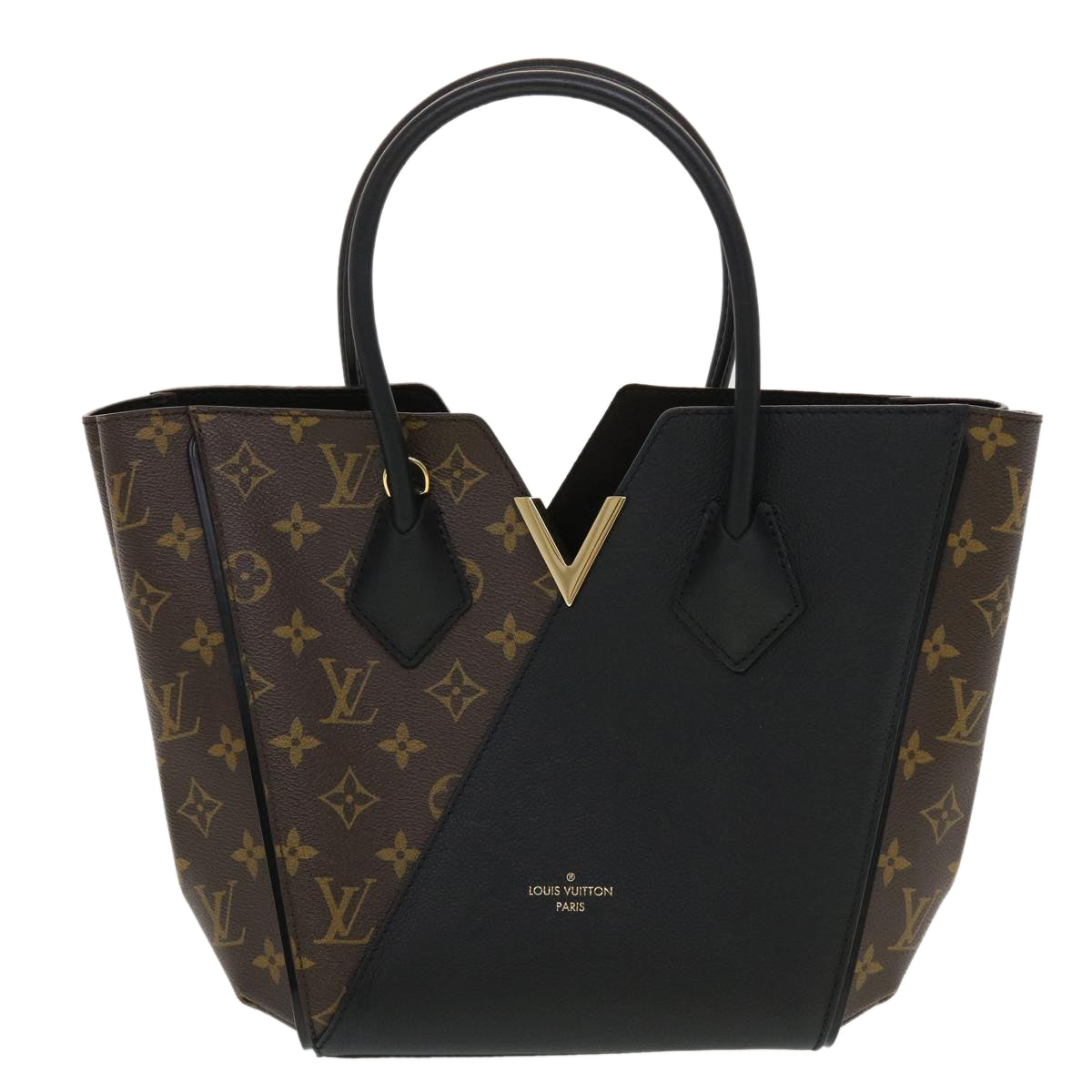 LOUIS VUITTON Monogram Kimono PM Tote Bag 2way Black M41855 LV Auth 43635A