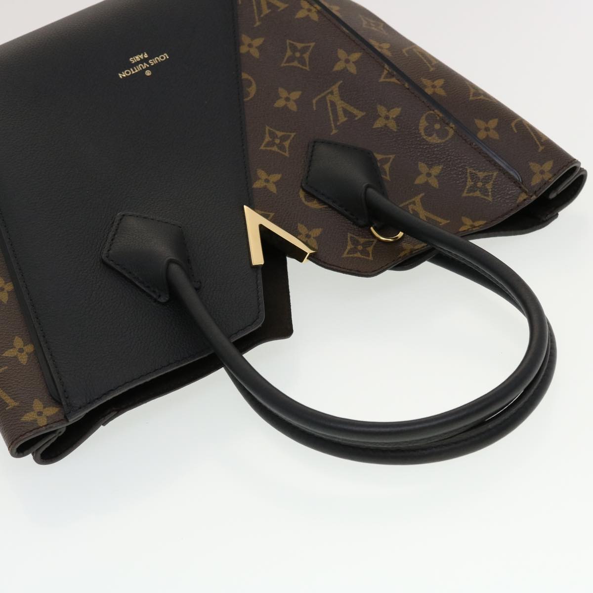 LOUIS VUITTON Monogram Kimono PM Tote Bag 2way Black M41855 LV Auth 43635A