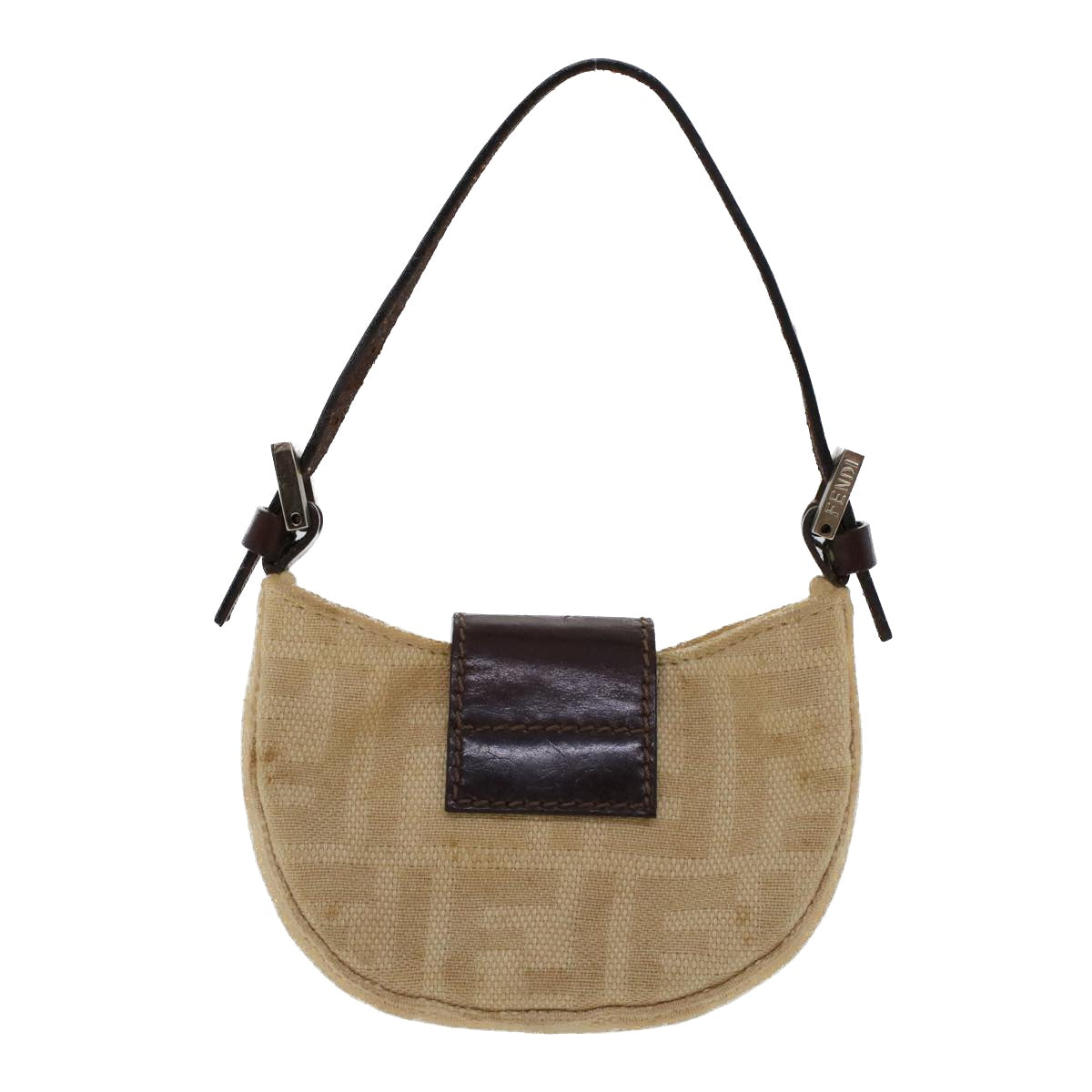 FENDI Pouch Canvas Beige 2308-26673-008 Auth 43696 - 0