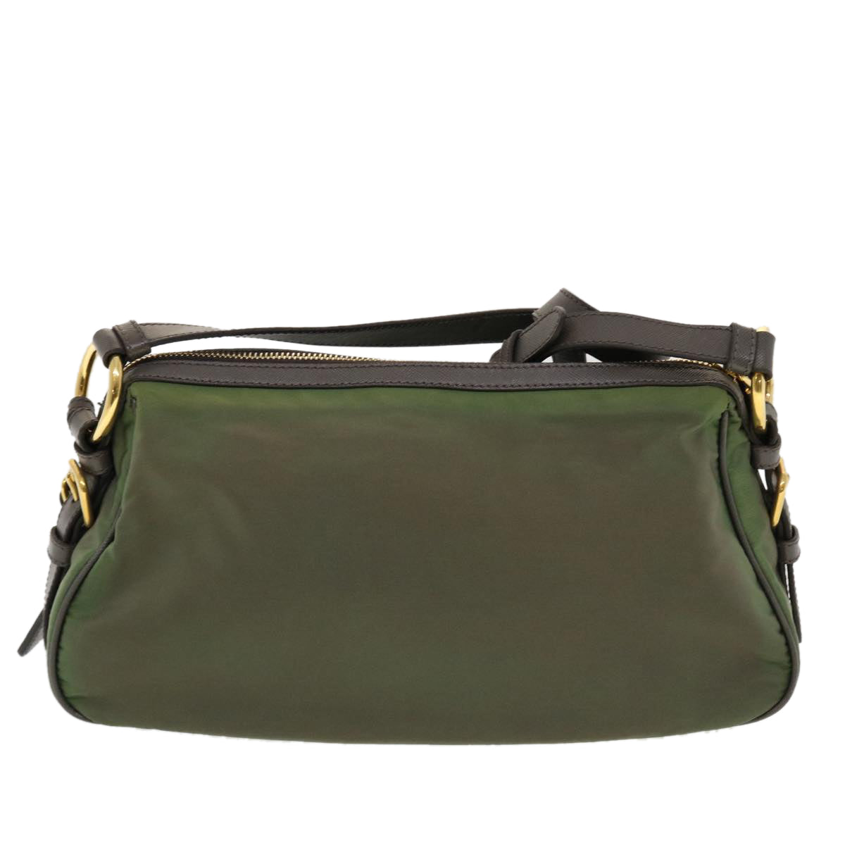 PRADA Shoulder Bag Nylon Khaki Auth 43701 - 0